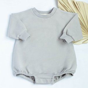 3-6 month organic cotton bubble romper for baby